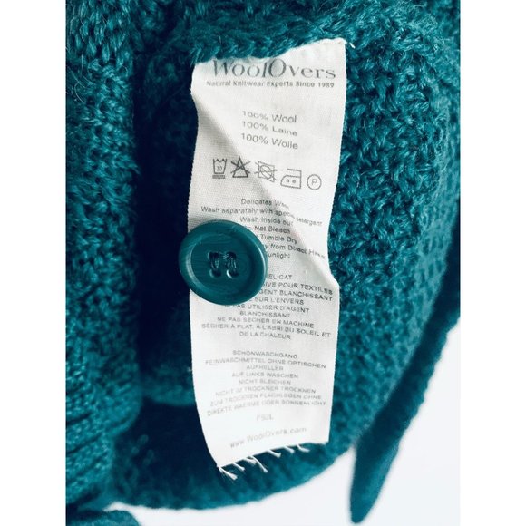 Woolovers Eden Cable Button Cardigan Medium - Picture 6 of 7